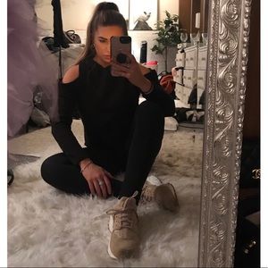 Beige Suede Nike Hurrache